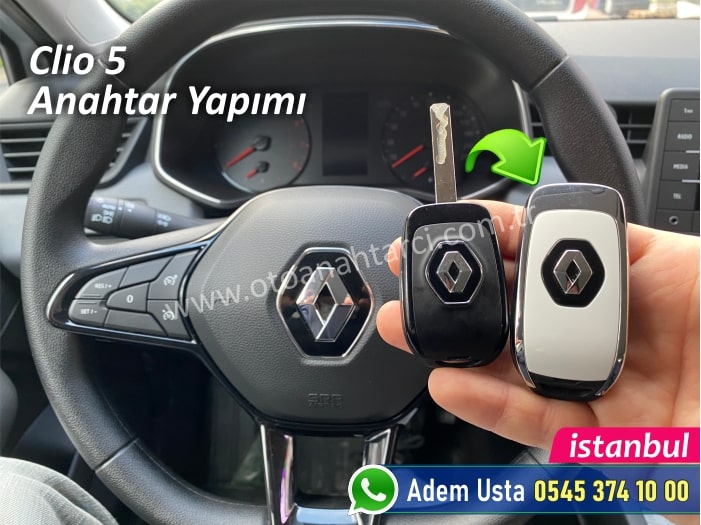 Renault Clio 5 Yedek Anahtar Yaptırma