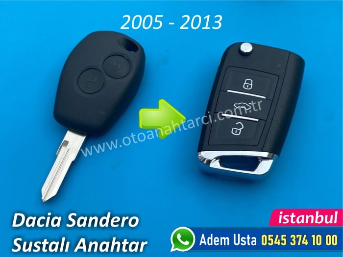 Dacia Sandero Stepway Anahtarı (2005-2013)