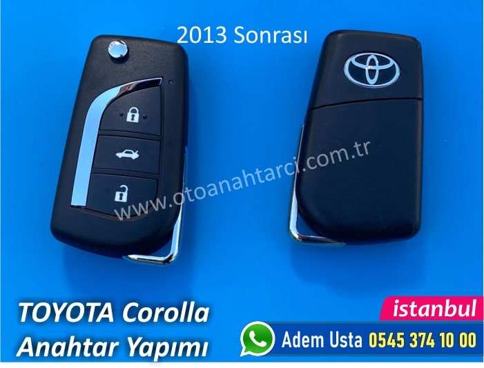 Toyota Corolla Touch, Active, Advance, Life, Premium, Vision Anahtarı