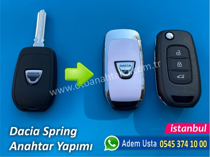 Dacia Spring Anahtar Yapımı | Yedek Kopyalama - Oto Anahtarcı İstanbul